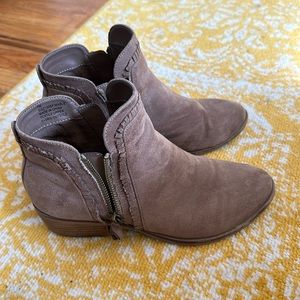 Brown booties size 7